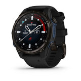 Garmin MK3si 43 mm Carbon Grey DLC titanium met zwarte siliconen band