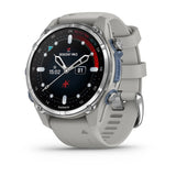 Garmin MK3s 43 mm RVS met Fog grey siliconen band