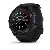 Garmin MK3 51 mm Carbon Grey DLC titanium met zwarte silicone band