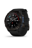 Garmin MK3i 51 mm Carbon grey DLC-titanium met zwarte siliconen band