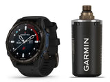 Garmin MK3si 43 mm Carbon Grey DLC titanium met zwarte siliconen band met T2 Transmitter