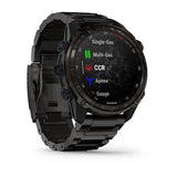 Garmin MK3 51 mm 51 mm Carbon grey DLC-titanium met DLC-titanium band en Descent T2 zendontvanger