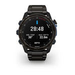 Garmin MK3 51 mm 51 mm Carbon grey DLC-titanium met DLC-titanium band en Descent T2 zendontvanger