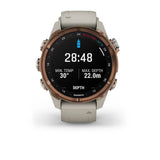 Garmin MK3i 43 mm Brons PVD-titanium met French Grey siliconen band