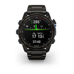 Garmin MK3 51 mm 51 mm Carbon grey DLC-titanium met DLC-titanium band en Descent T2 zendontvanger