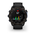 Garmin MK3 51 mm Carbon grey DLC-titanium met zwarte siliconen band en Descent T2 zendontvanger