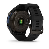 Garmin MK3 51 mm Carbon grey DLC-titanium met zwarte siliconen band en Descent T2 zendontvanger