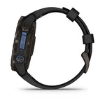 Garmin MK3 51 mm Carbon Grey DLC titanium met zwarte silicone band