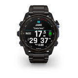 Garmin MK3 51 mm 51 mm Carbon grey DLC-titanium met DLC-titanium band en Descent T2 zendontvanger