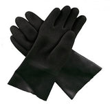 Rubberen handschoenen zwart voor op droogpak