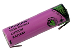 Losse batterij AA 3,6V lithium met soldeertabs